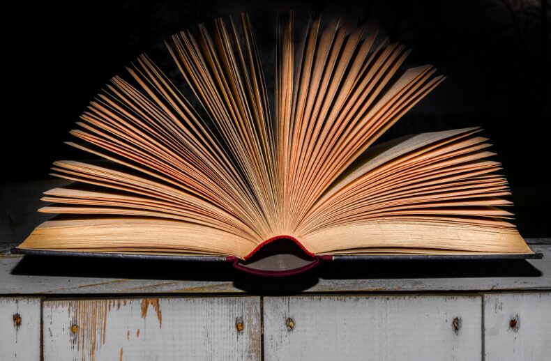Buch aufgeschlagen